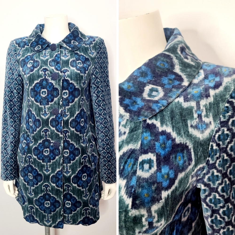Anthropologie Elevenses Velvet Coat - Picture 1 of 12